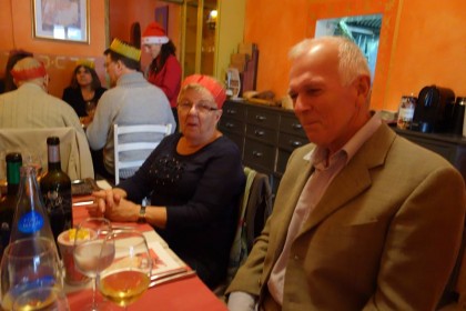 Celebrating Christmas Dinner at Restaurant A ma Maison Palma de Mallorca 2014