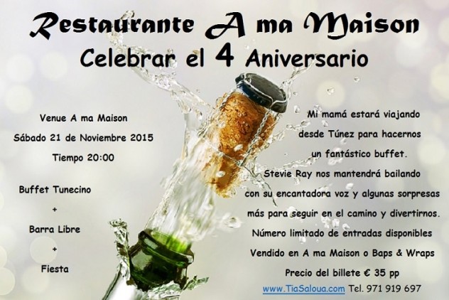 A ma Maison 4 Restaurantes Aniversario Palma de Mallorca 